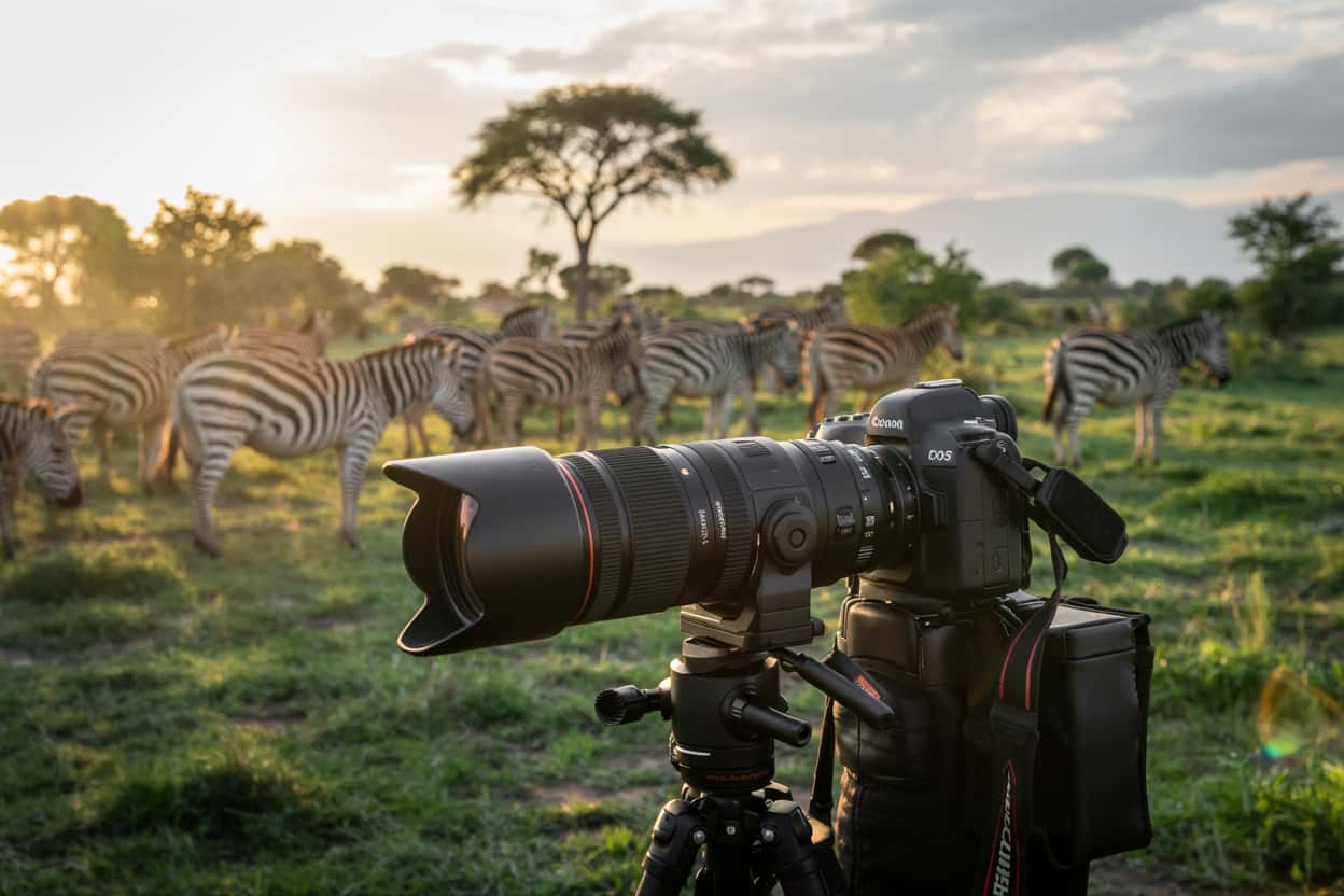 Wildlife photography on safari